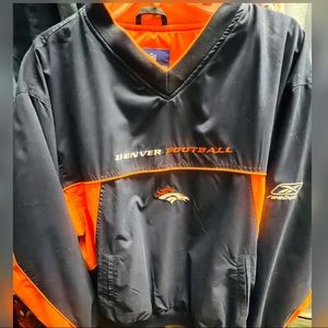 NFL BRONCOS/REEBOK PULLOVER WINDBREAKER!